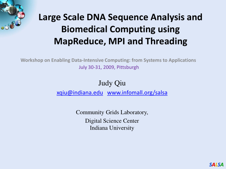 large scale dna sequence analysis and biomedical
