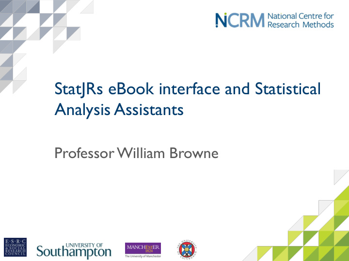 statjrs ebook interface and statistical analysis