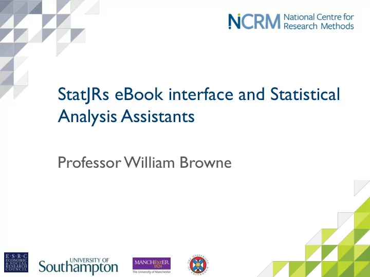 statjrs ebook interface and statistical analysis