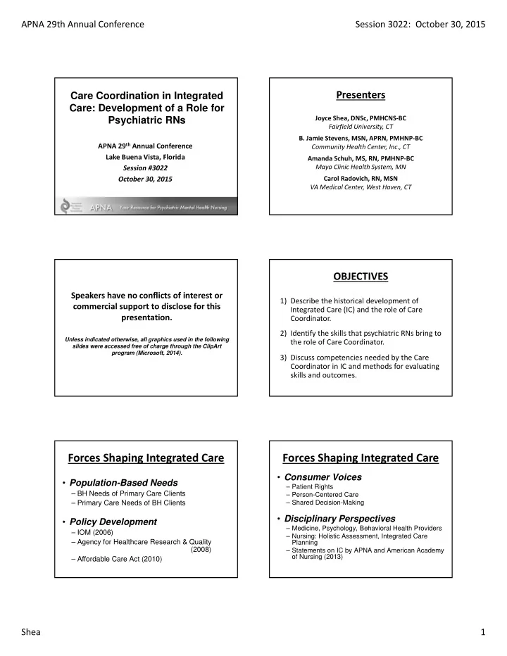 forces shaping integrated care forces shaping integrated