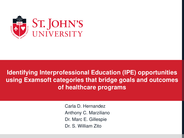 identifying interprofessional education ipe opportunities