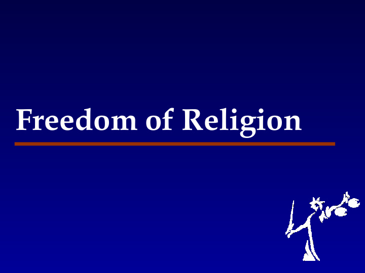 freedom of religion freedom of religion pre hra