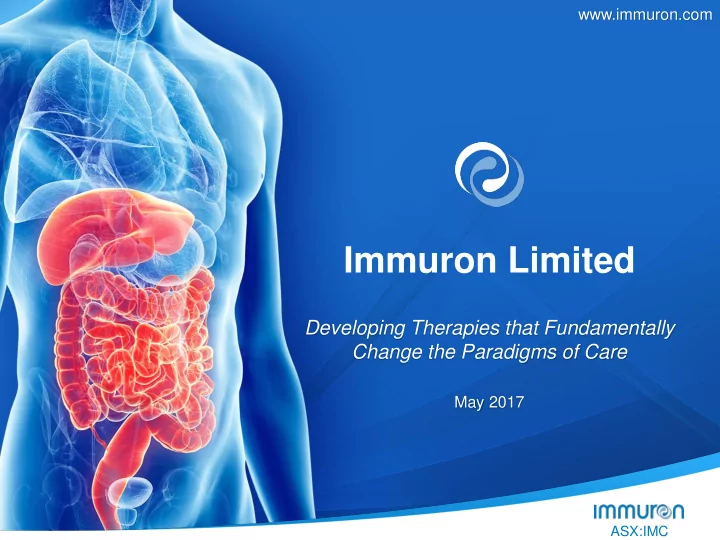 immuron limited