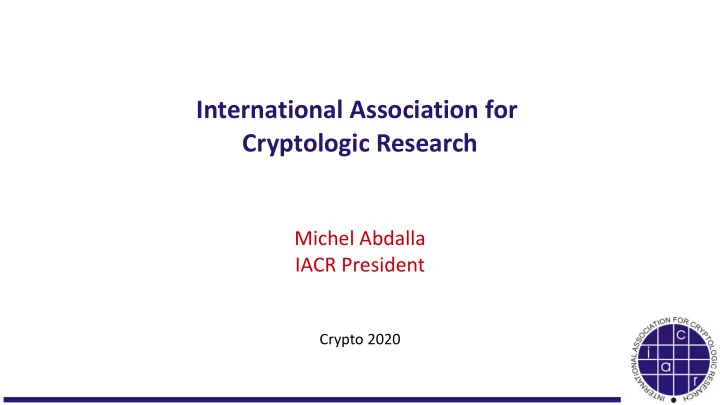 international association for