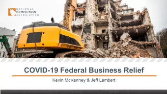 COVID-19 Federal Business Relief  Kevin McKenney &amp; Jeff Lambert  NDA Webinar: COVID-19 Federal