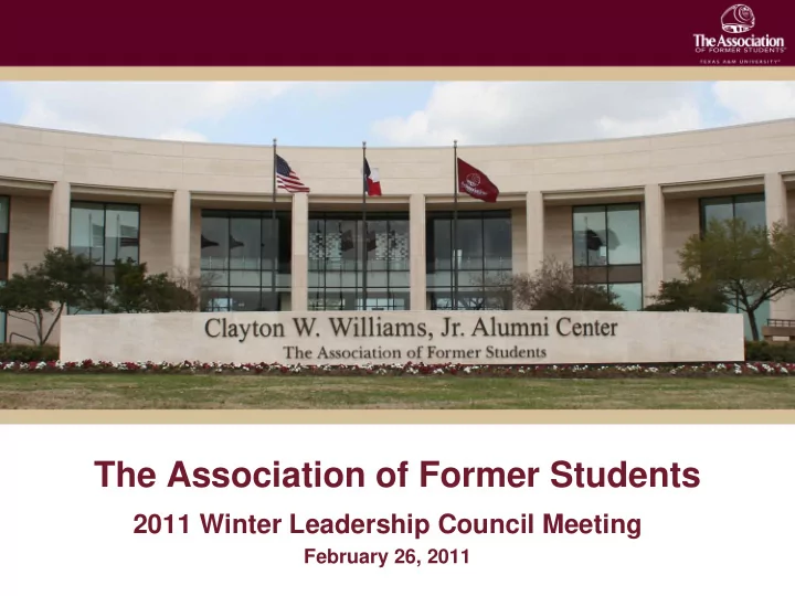 the association of former students