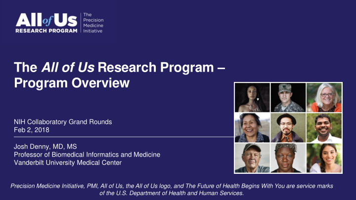 the all of us research program program overview