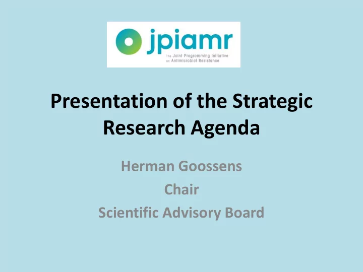 research agenda