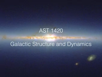 AST 1420  Galactic Structure and Dynamics  M51  Cen A  NGC 1300  M81  NGC 3923  Why study galaxies?