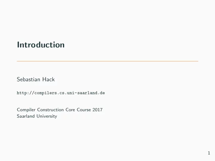 introduction