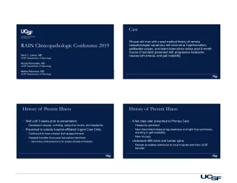 RAIN Clinicopathologic Conference 2019  nasopharyngeal squamous cell carcinoma, hypothyroidism,
