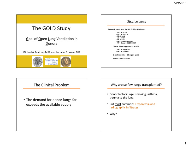 the gold study