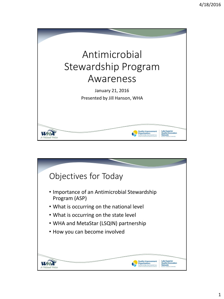 antimicrobial stewardship program awareness
