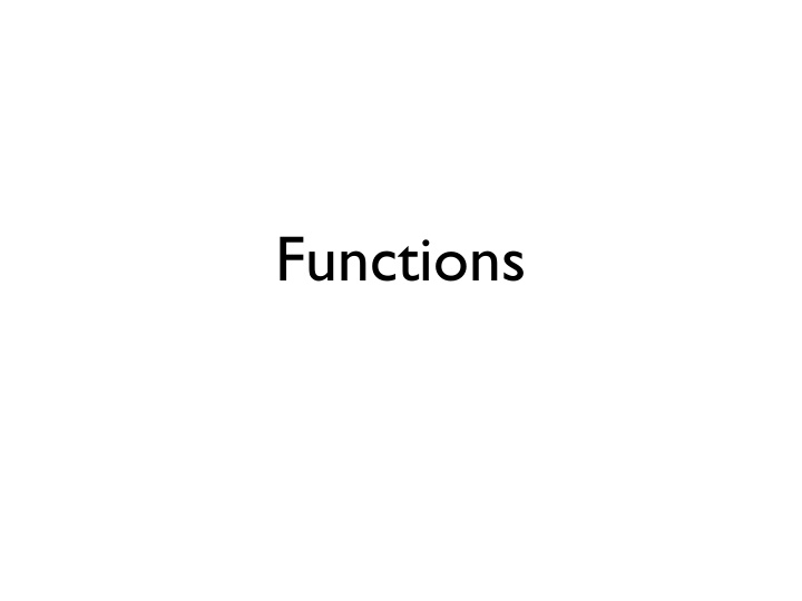 functions built in functions