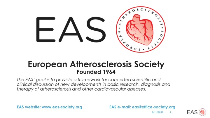 european atherosclerosis society