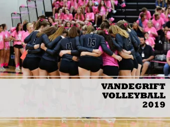 VOLLEYBALL  2019  PROGRAM  PHILOSOPHY  The Viper Volleyball Program is centered  around developing