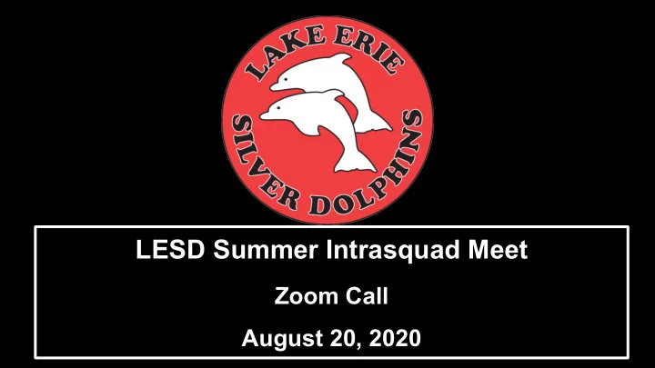 lesd summer intrasquad meet