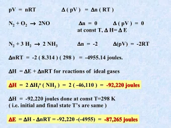 (              n ( RT )         )   =         pV