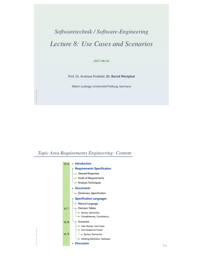 lecture 8 use cases and scenarios
