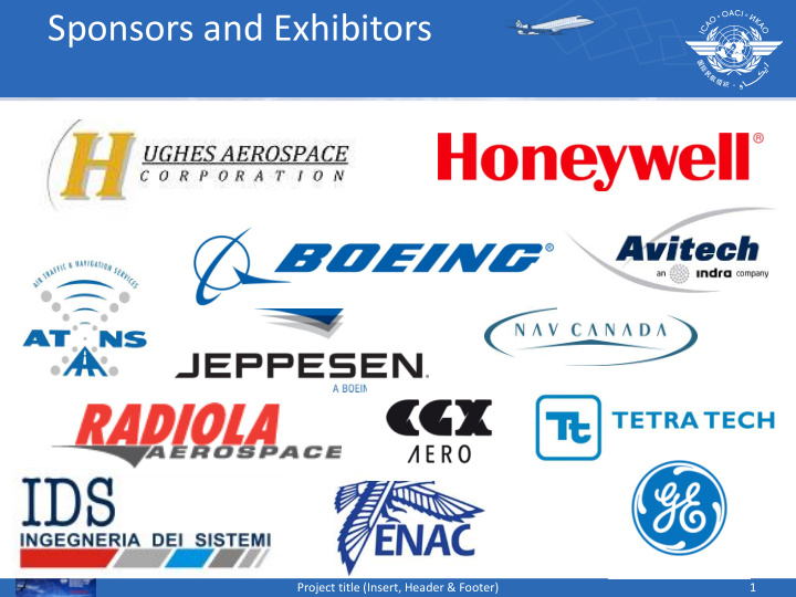 sponsors and exhibitors