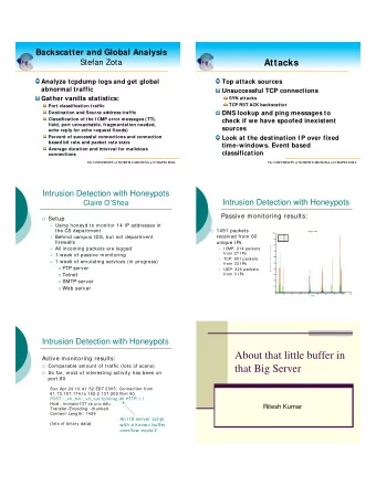 About that little buffer in  Active monitoring results:  Comparable amount of traffic (lots of