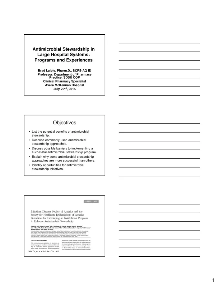 objectives
