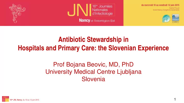 antibiotic stewardship in hospitals and primary care the