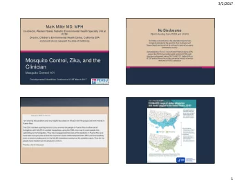 Mosquito Control, Zika, and the  ATSDR endorse the purchase of any commercial products or services