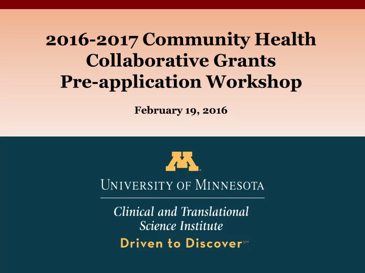 2016 2017 community health