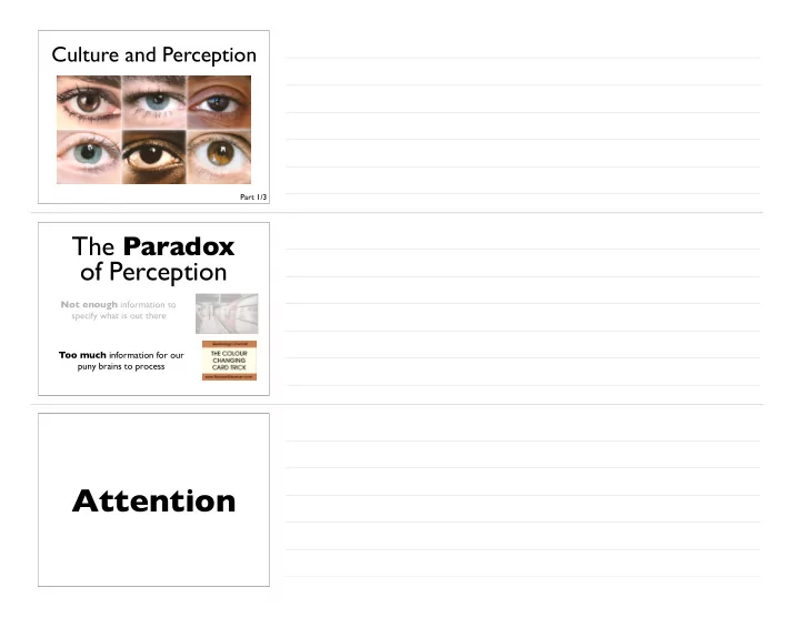 attention