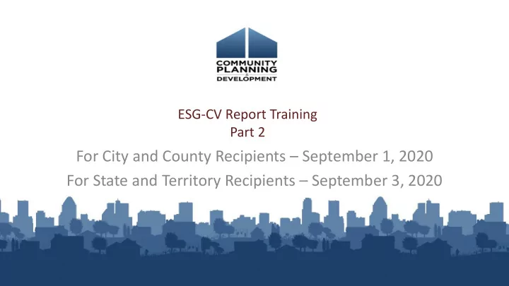 for city and county recipients september 1 2020 for state