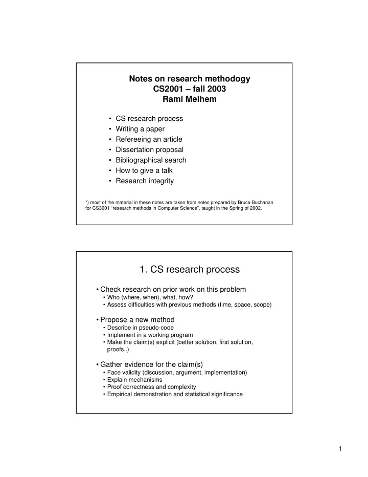1 cs research process