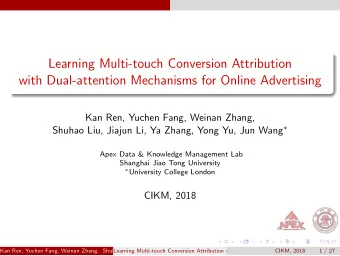 Learning Multi-touch Conversion Attribution  with Dual-attention Mechanisms for Online Advertising