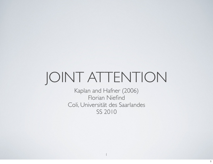 joint attention