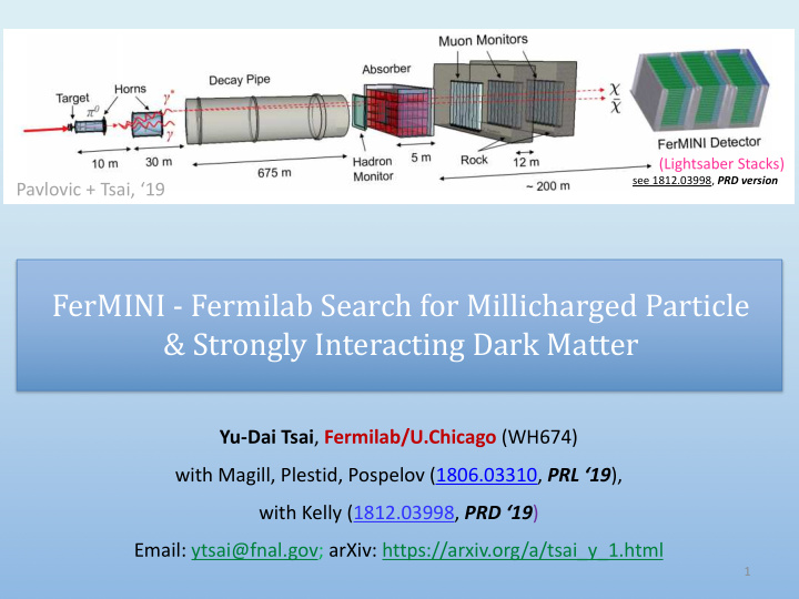 fermini fermilab search for millicharged particle