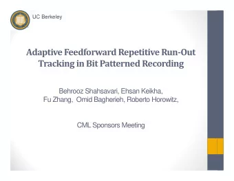 Adaptive Feedforward Repetitive Run  Out Tracking in Bit Patterned Recording  Behrooz