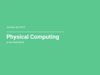 Physical Computing  In the Real World  Who Is This Person  Meanderer  Hanley Weng  Google