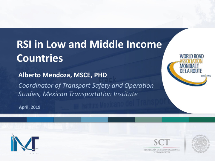 rsi in low and middle income countries