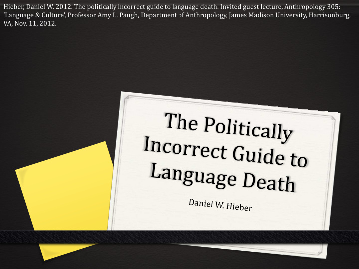 hieber daniel w 2012 the politically incorrect guide to