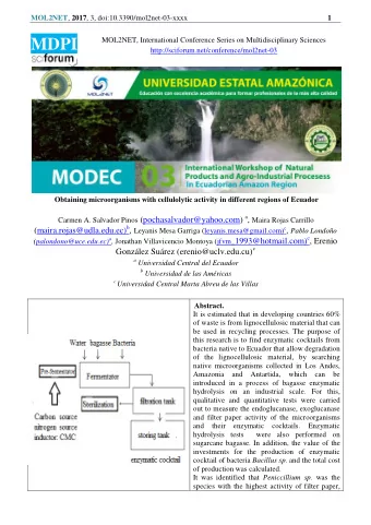MOL2NET , 2017 , 3, doi:10.3390/mol2net-03-xxxx  2  showing 0.0073 UFP and a glucose yield of
