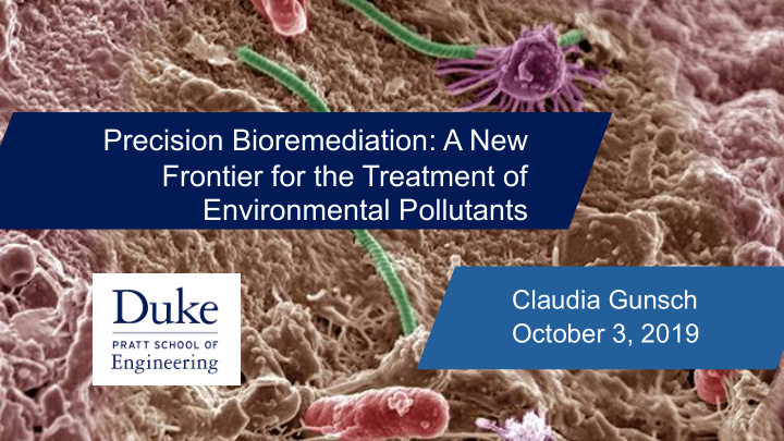 precision bioremediation a new frontier for the treatment