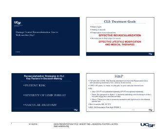 H&amp;P  Key Factors in Decision-Making  73F with DM, COPD, PAD directly admitted from the Limb