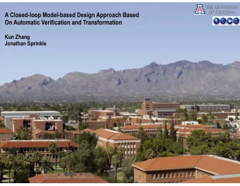A Closed-loop Model-based Design Approach Based On Automatic Verification and Transformation