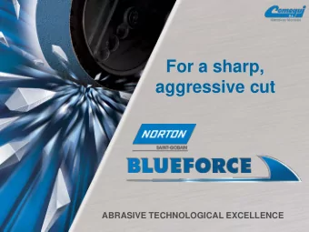 For a sharp,  aggressive cut  ABRASIVE TECHNOLOGICAL EXCELLENCE  LIJAS  BLUE FORCE  Blue Force