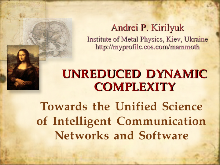 unreduced dynamic unreduced dynamic complexity complexity