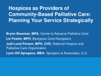 hospices as providers of