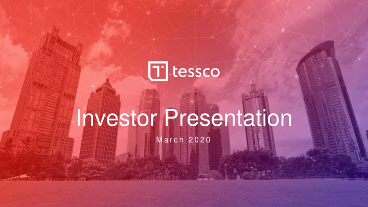 investor presentation