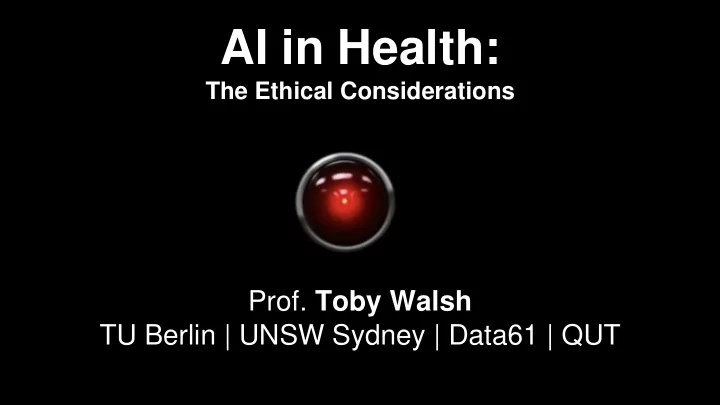 ai in health