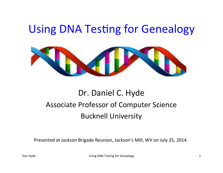 using dna tes ng for genealogy