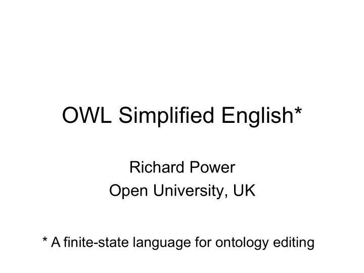 owl simplified english